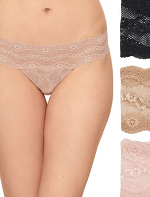 Lace Kiss Bikini Panty Pack - Rose Smoke/Au Natural/Night | Wacoal Best Seller