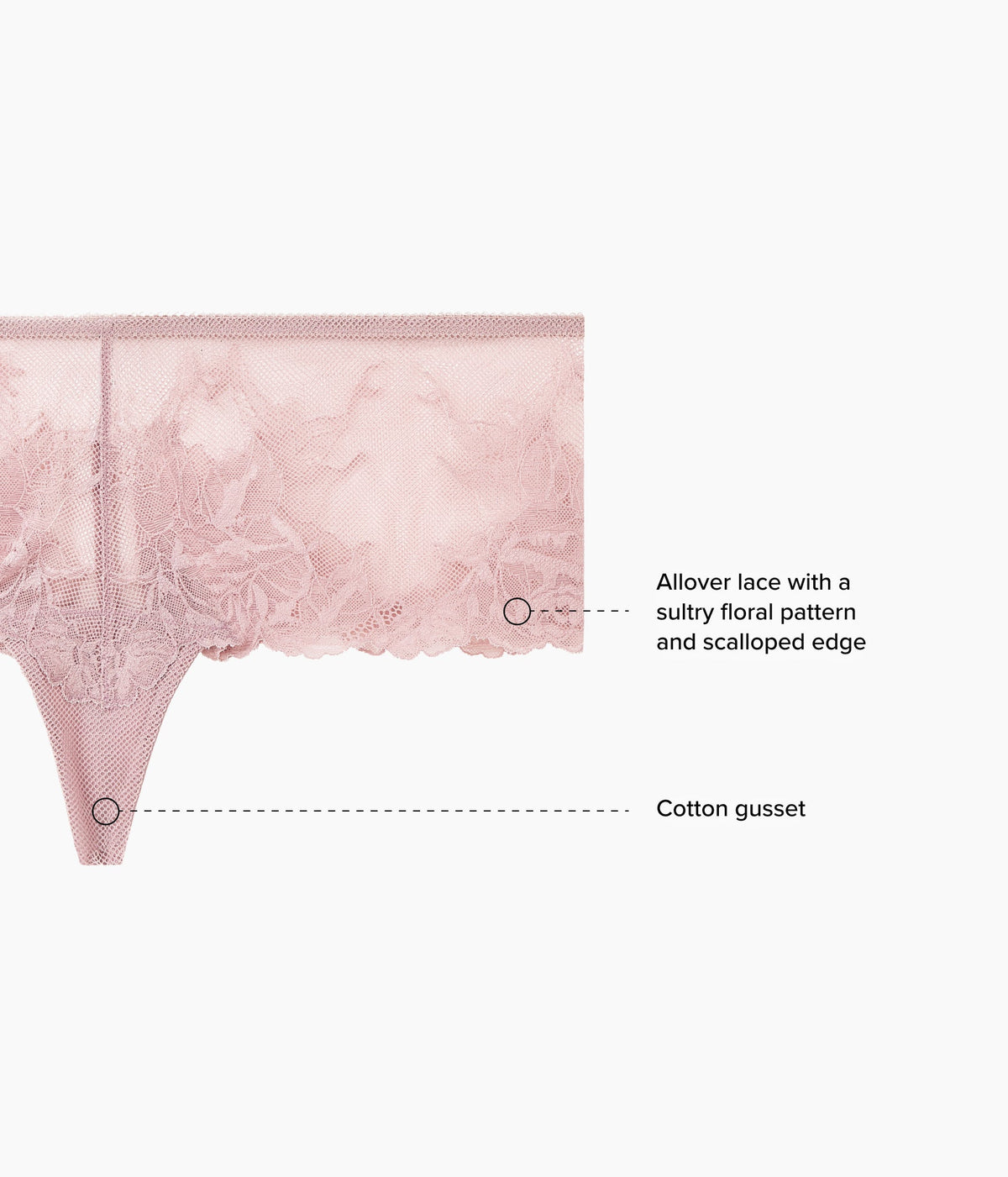 Vivid Attraction Tanga - Woodrose | Wacoal Value