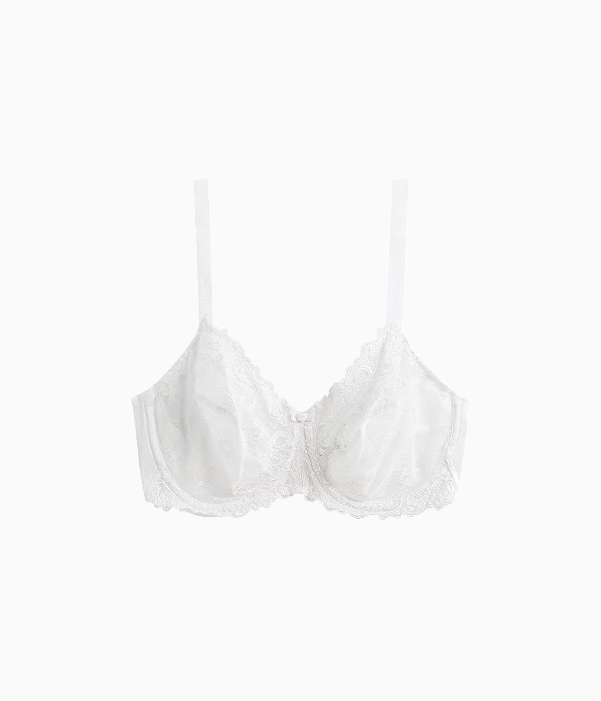 Renaissance Rose Underwire Bra - White | Wacoal Trusted