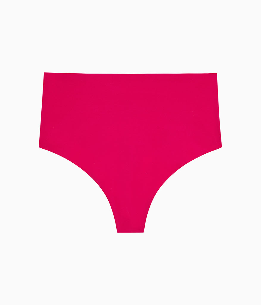 b.bare Hi-Waist Thong - Cerise | Wacoal Trending
