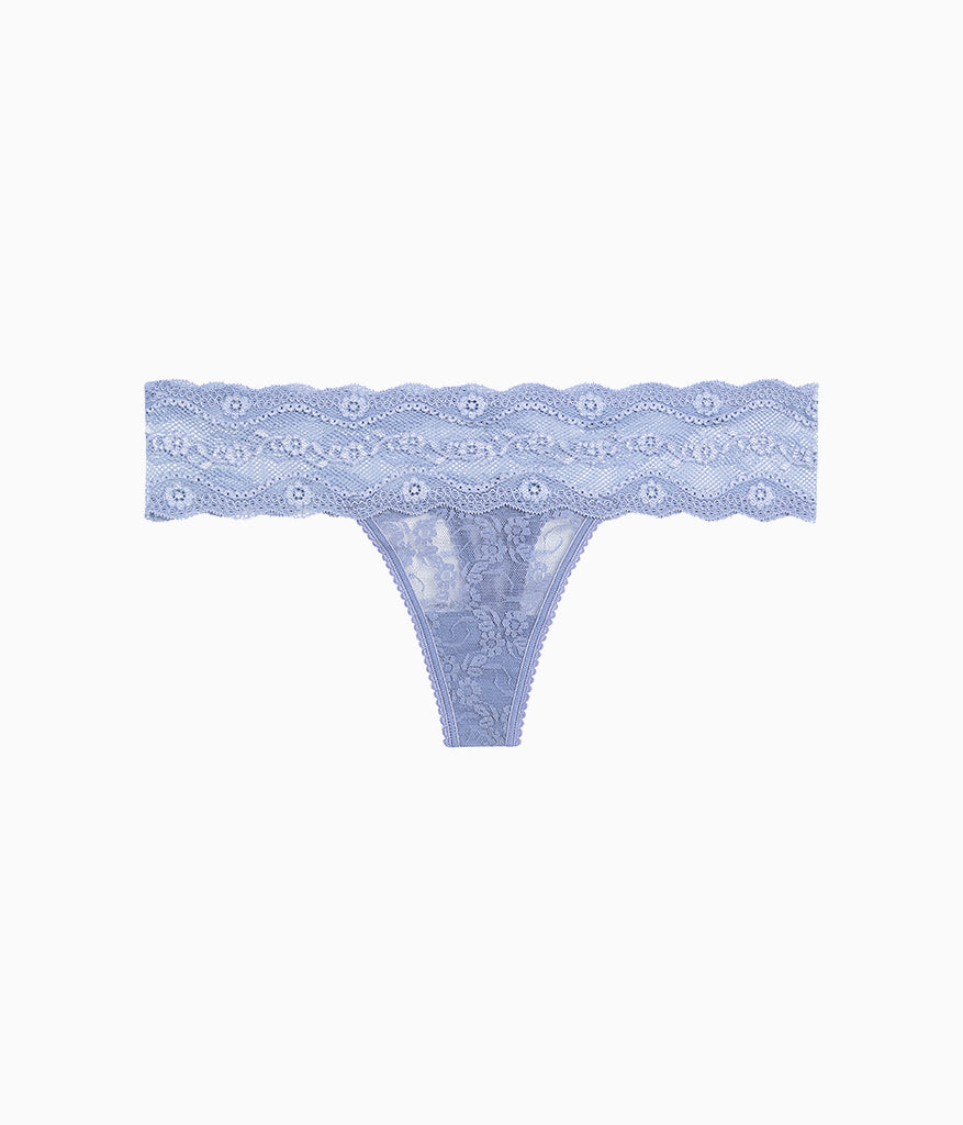 Lace Kiss Thong - Country Blue | Wacoal Essential