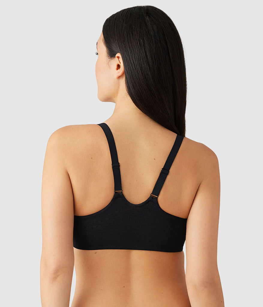 Back Appeal® Front Close T-Shirt Bra - Black | Wacoal Quality