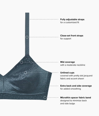 Back Appeal® Wire Free Bra - Dark Slate | Wacoal Latest