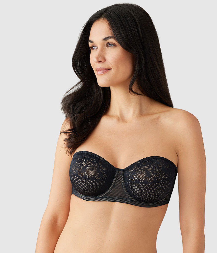 Visual Effects Strapless Minimizer Bra - Black | Wacoal Featured