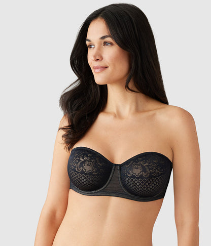 Visual Effects Strapless Minimizer Bra - Black | Wacoal Featured