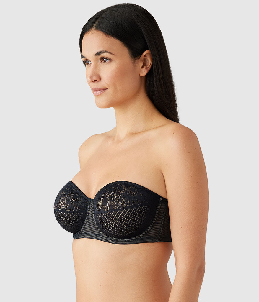 Visual Effects Strapless Minimizer Bra - Black | Wacoal Featured