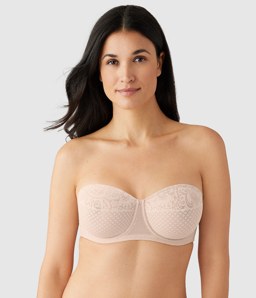 Visual Effects Strapless Minimizer Bra - Sand | Wacoal New