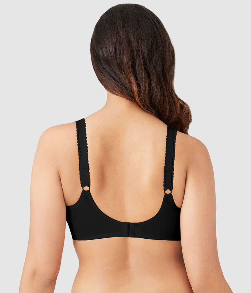 Slimline Seamless Underwire Minimizer Bra - Black | Wacoal Exclusive