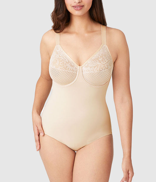 Visual Effects Body Briefer with Minimizer Bra - Sand | Wacoal Best Seller