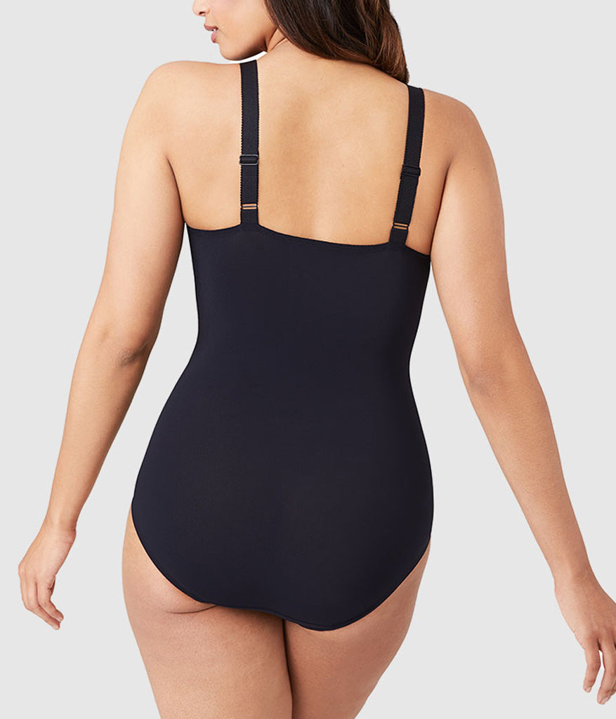 Visual Effects Body Briefer with Minimizer Bra - Black | Wacoal Essential