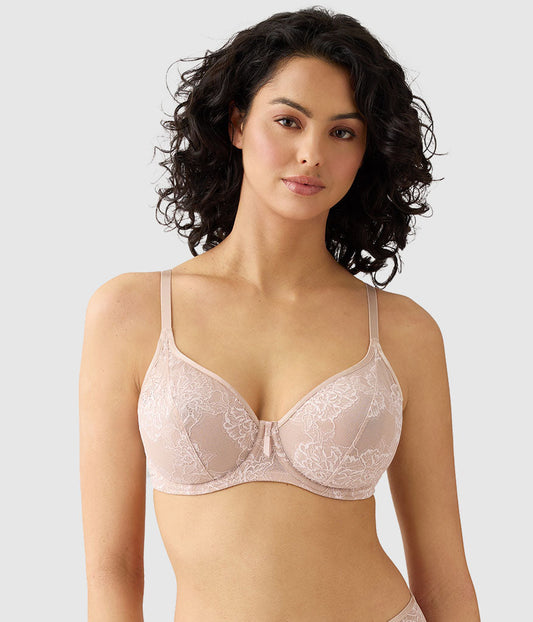 Full Bloom Underwire Bra - Rose Dust | Wacoal Smart Buy