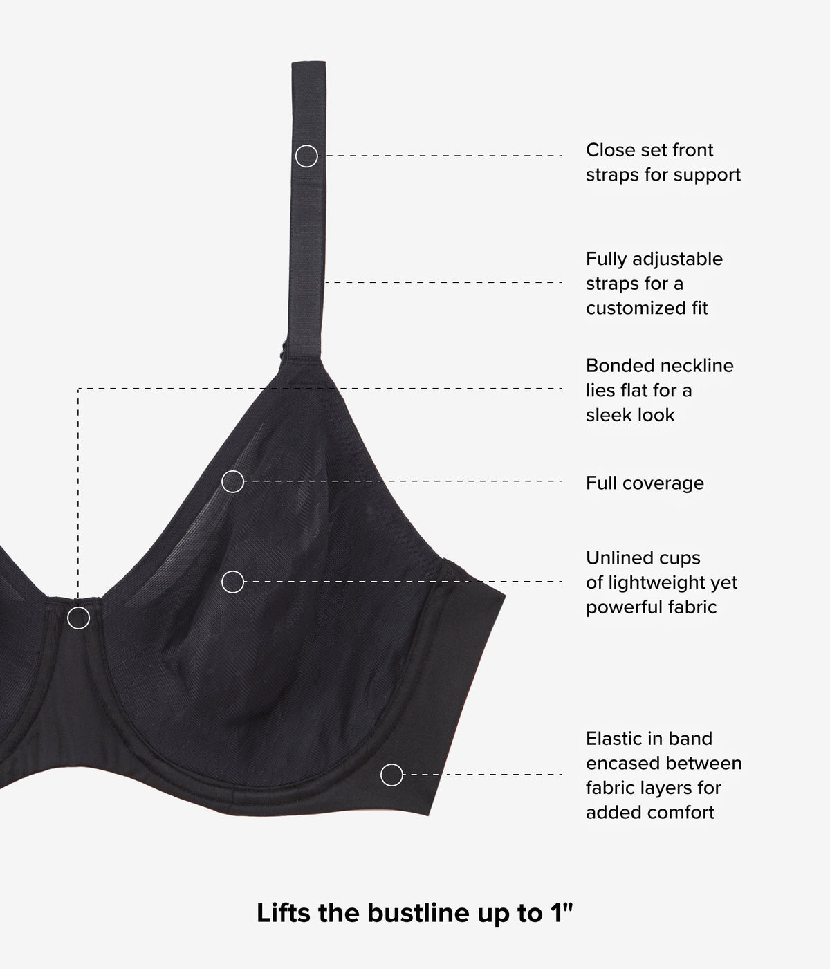Elevated Allure Underwire Bra - Black | Wacoal New