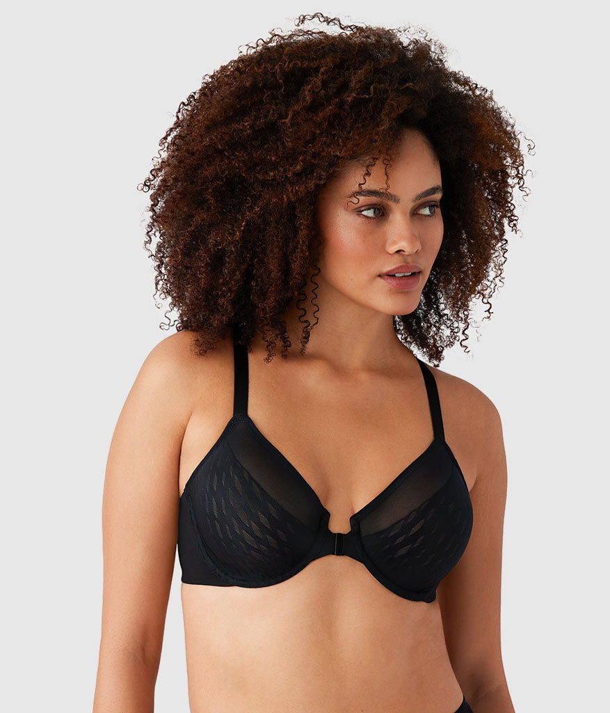 Elevated Allure Front Close Underwire Bra - Black | Wacoal Exclusive