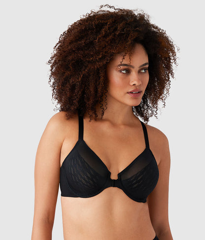 Elevated Allure Front Close Underwire Bra - Black | Wacoal Exclusive