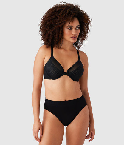 Elevated Allure Front Close Underwire Bra - Black | Wacoal Exclusive