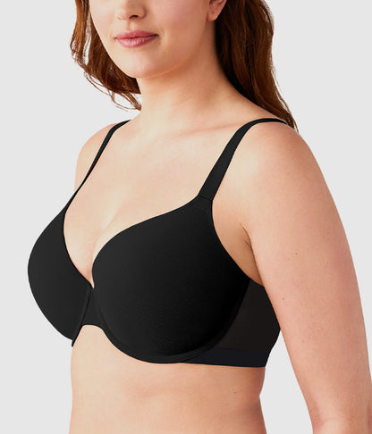 Shape Revelation® Shallow Top Underwire T-Shirt Bra - Black | Wacoal Trending