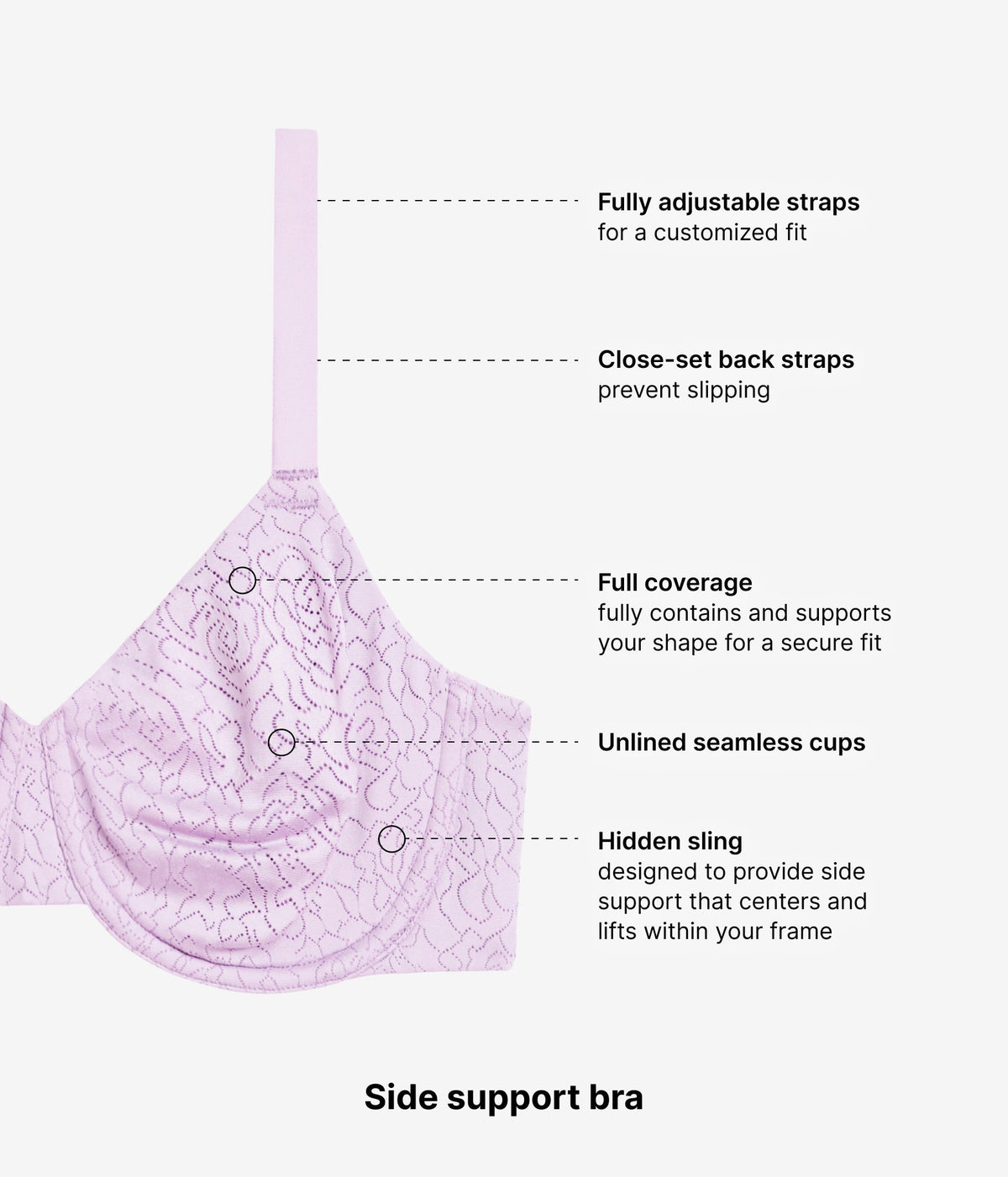Inside Job™ Underwire Bra - Lavender Sage | Wacoal Classic