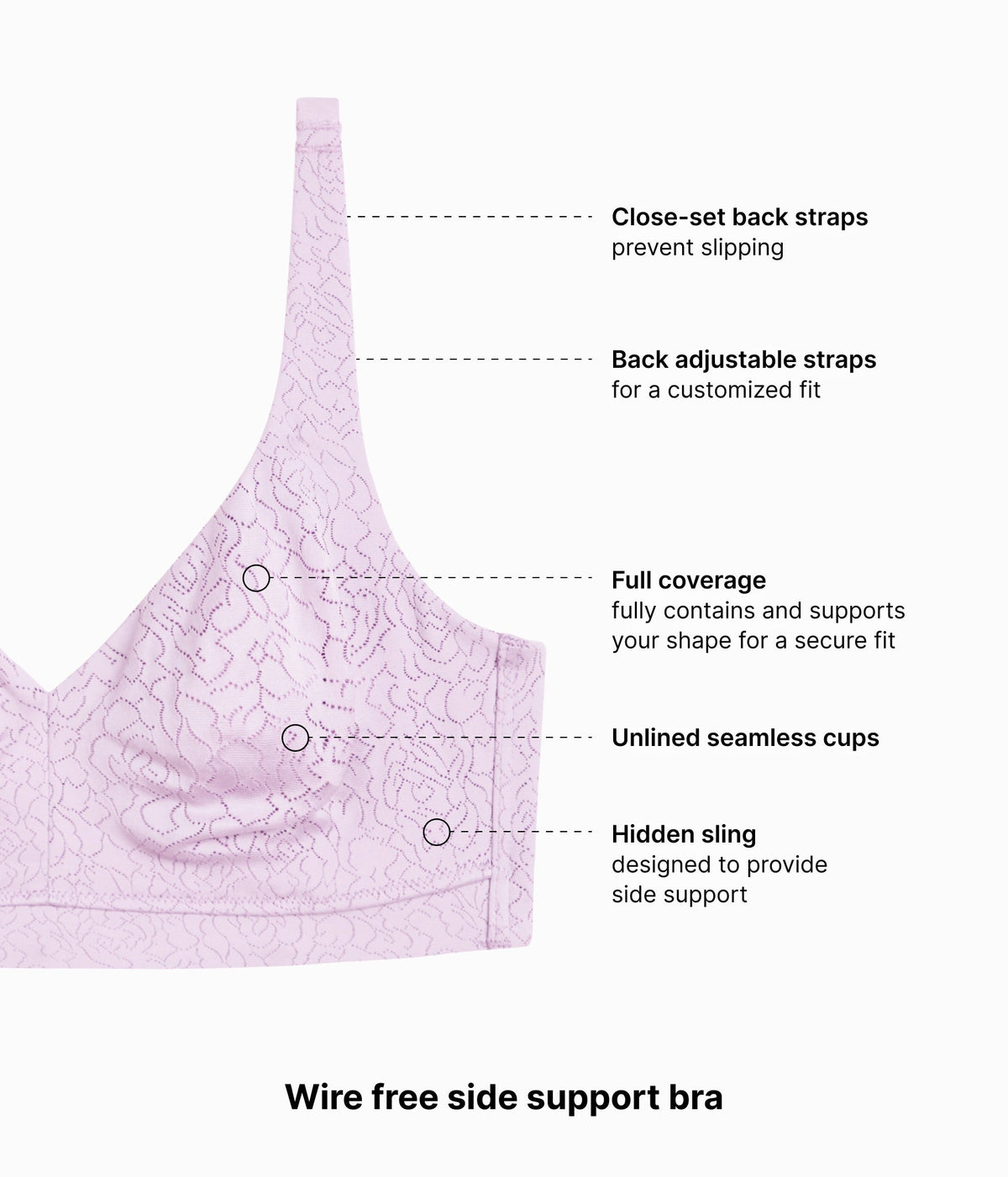 Inside Job™ Wire Free Bra - Lavender Sage | Wacoal Classic