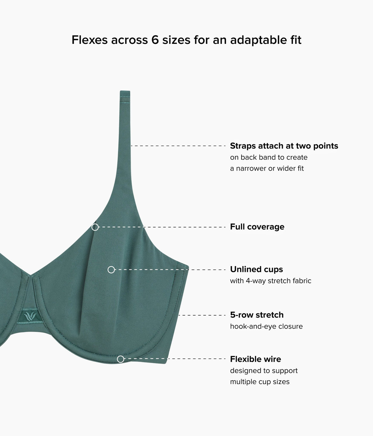 Ever Flexing™ Underwire Bra - Silver Pine | Wacoal Best Seller