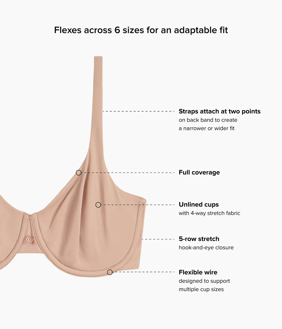 Ever Flexing™ Underwire Bra - Roebuck | Wacoal Essential