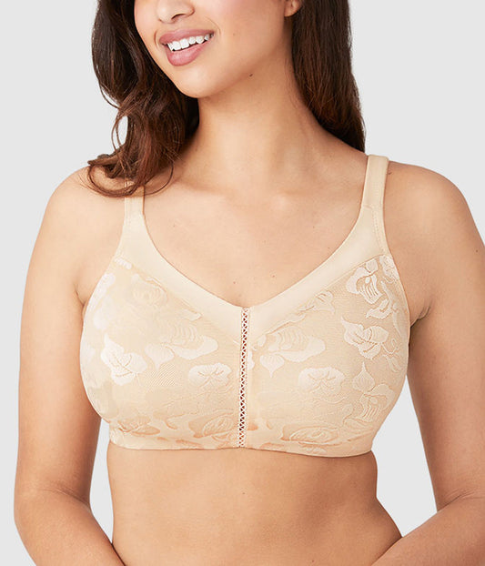 Awareness Full Figure Seamless Wire Free Bra - Sand | Wacoal Popular