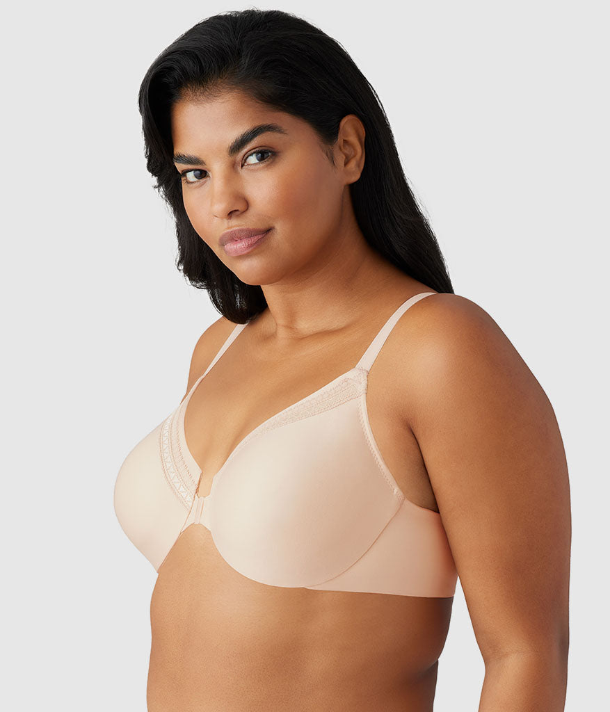 Perfect Primer Front Close Underwire Bra - Sand | Wacoal Featured