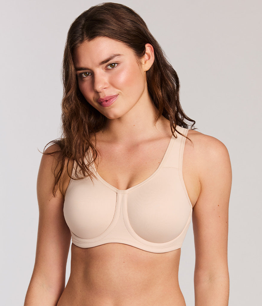 Simone Sport Underwire Bra - Sand | Wacoal Classic