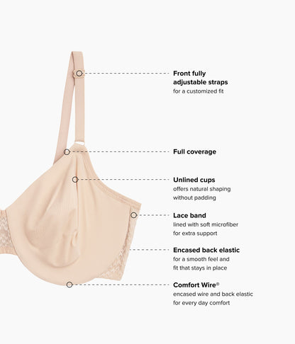 Comfort Within Reach Underwire Bra - Sand | Wacoal Quality