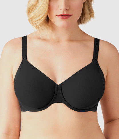 Shape Revelation® Uneven Underwire Bra - Black | Wacoal Customer Favorite