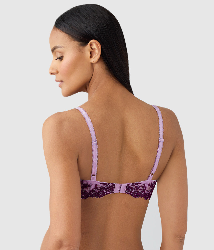 Embrace Lace® T-Shirt Bra - Lavender Sage/Dark Purple | Wacoal Great Value