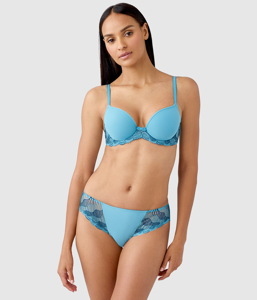 La Femme Underwire T-Shirt Bra - Adriatic Blue | Wacoal Everyday