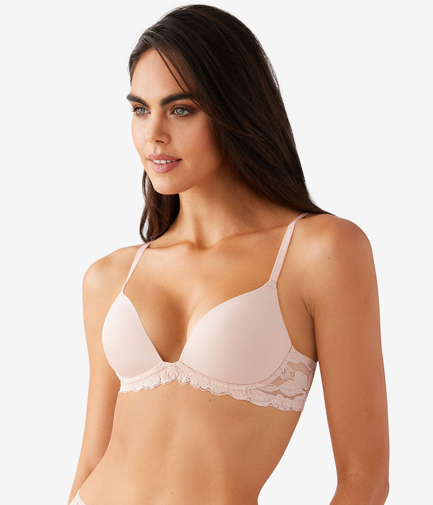 Feeling Famous Wire Free Push Up Bra - Rose Smoke/White | Wacoal Hot Sale