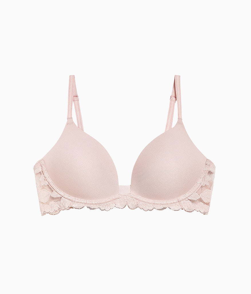 Feeling Famous Wire Free Push Up Bra - Rose Smoke/White | Wacoal Hot Sale