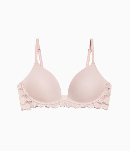 Feeling Famous Wire Free Push Up Bra - Rose Smoke/White | Wacoal Hot Sale