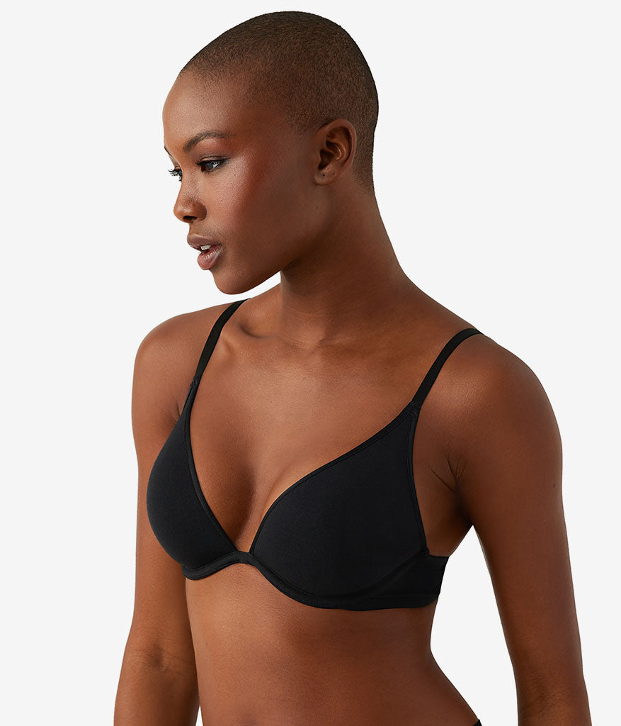 Cotton To A Tee Plunge T-Shirt Bra - Night | Wacoal Special Offer
