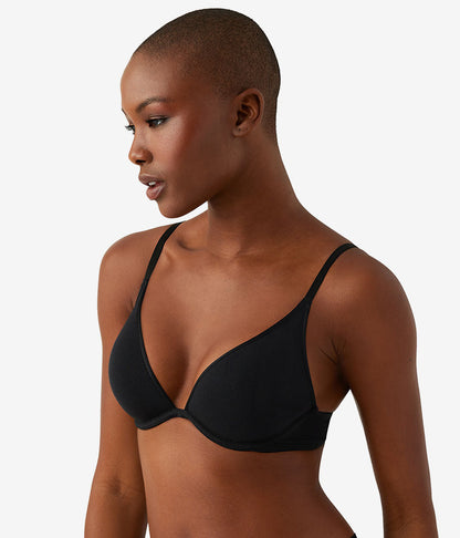 Cotton To A Tee Plunge T-Shirt Bra - Night | Wacoal Special Offer
