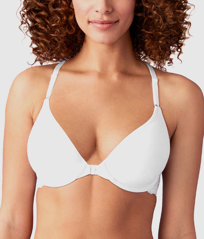 Inspired Eyelet Front Close T-Shirt Bra - White | Wacoal Hot Sale