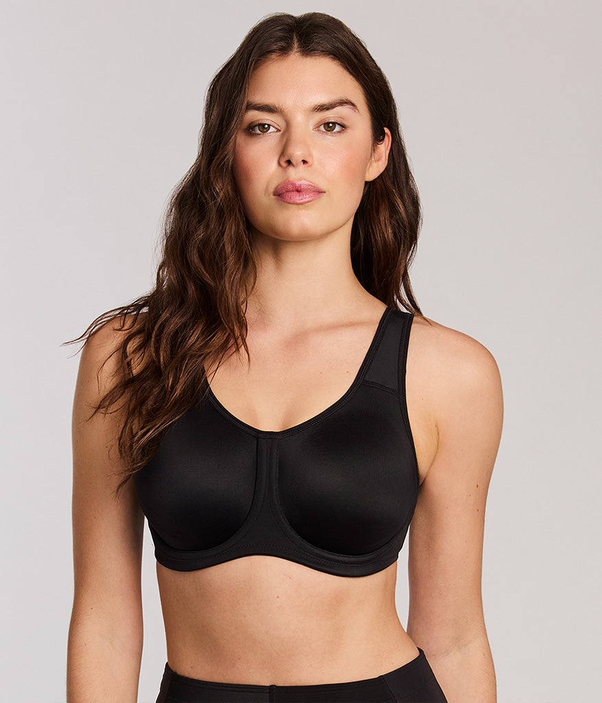 Simone Sport Underwire Bra - Black | Wacoal Classic
