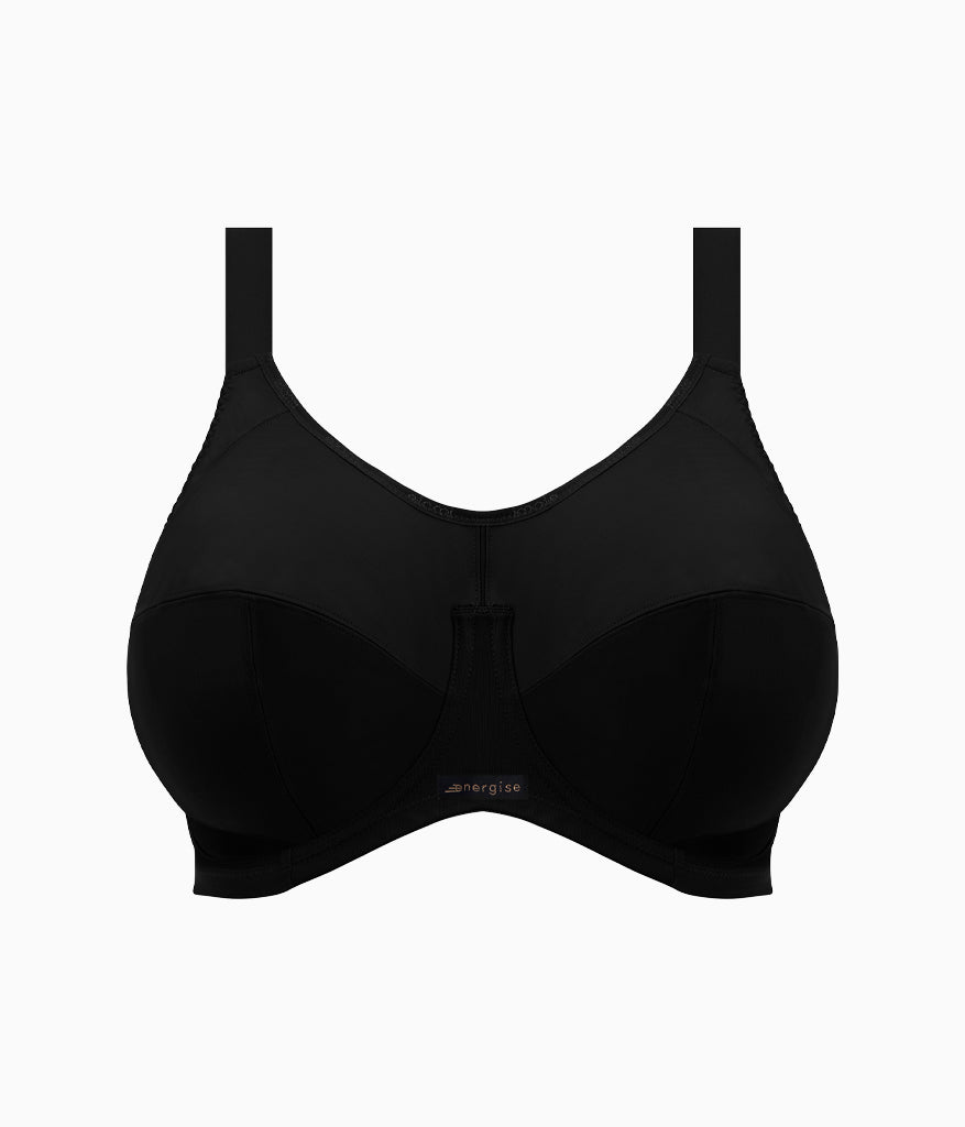Energise Full Figure Underwire Sport Bra - Black | Wacoal Quality