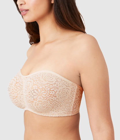 Halo Lace Strapless Underwire Bra - Sand | Wacoal Deals