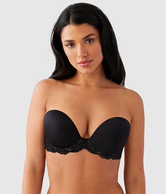 Self Assured Push Up Strapless Bra - Black | Wacoal Deals