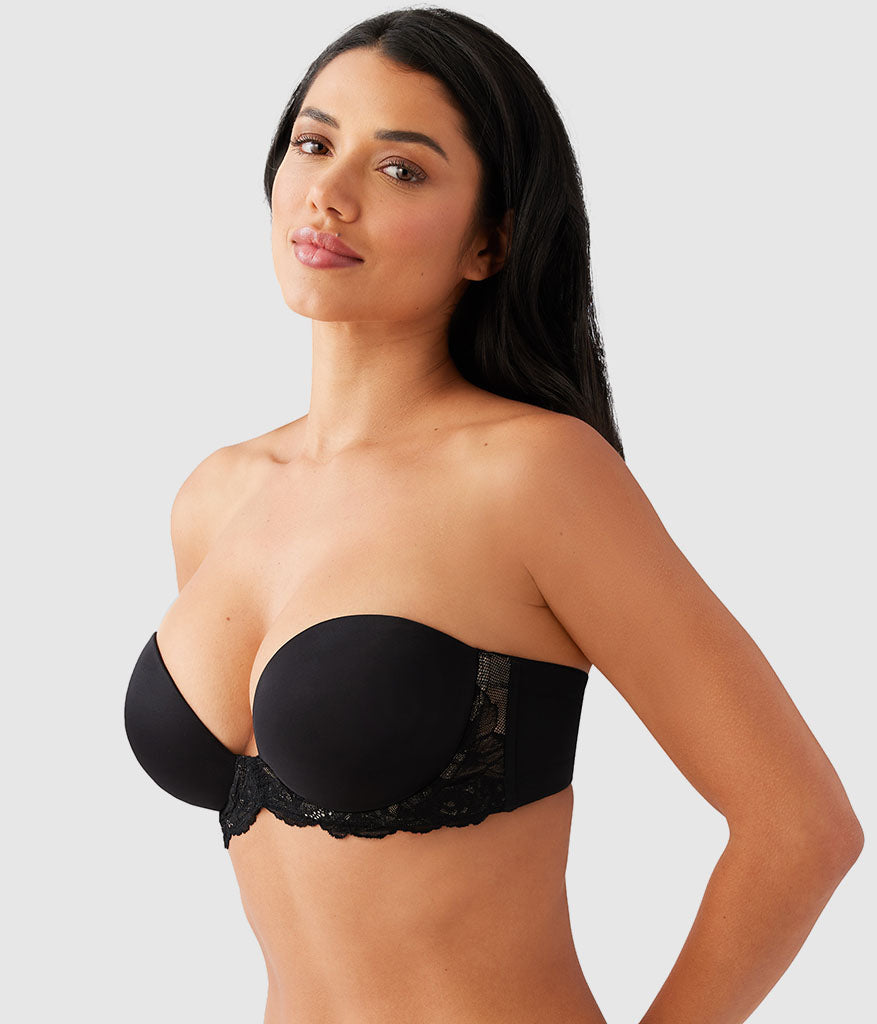 Self Assured Push Up Strapless Bra - Black | Wacoal Deals