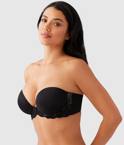 Self Assured Push Up Strapless Bra - Black | Wacoal Deals