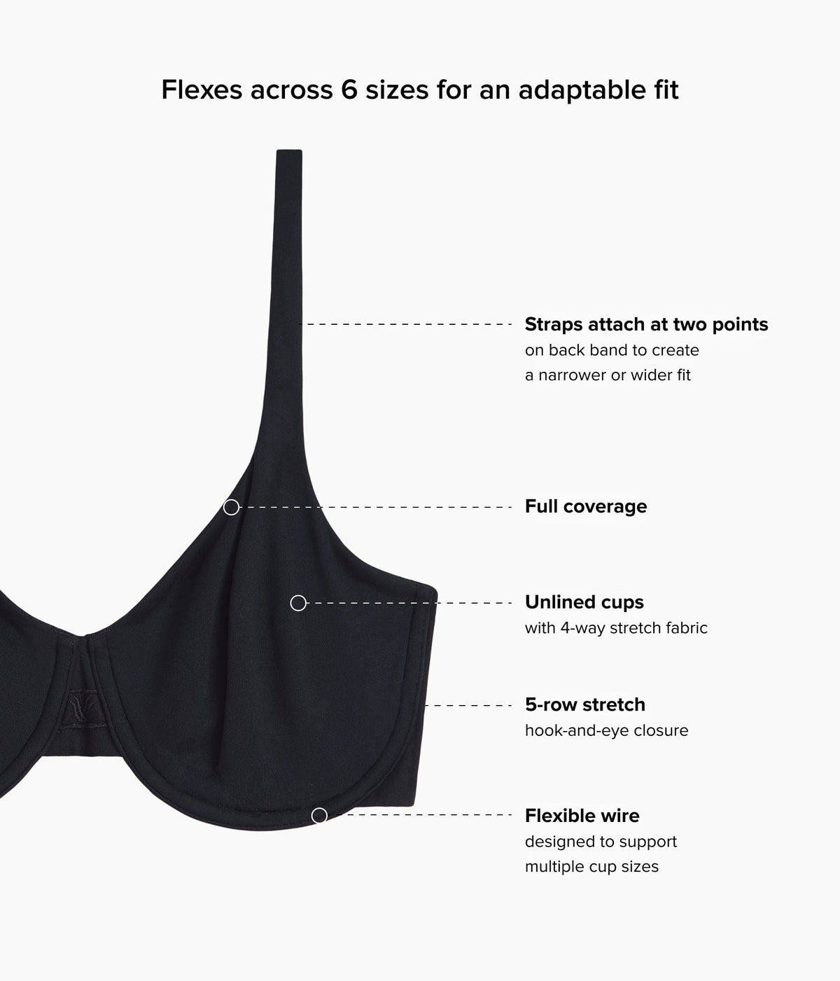 Ever Flexing™ Underwire Bra - Black | Wacoal Sale