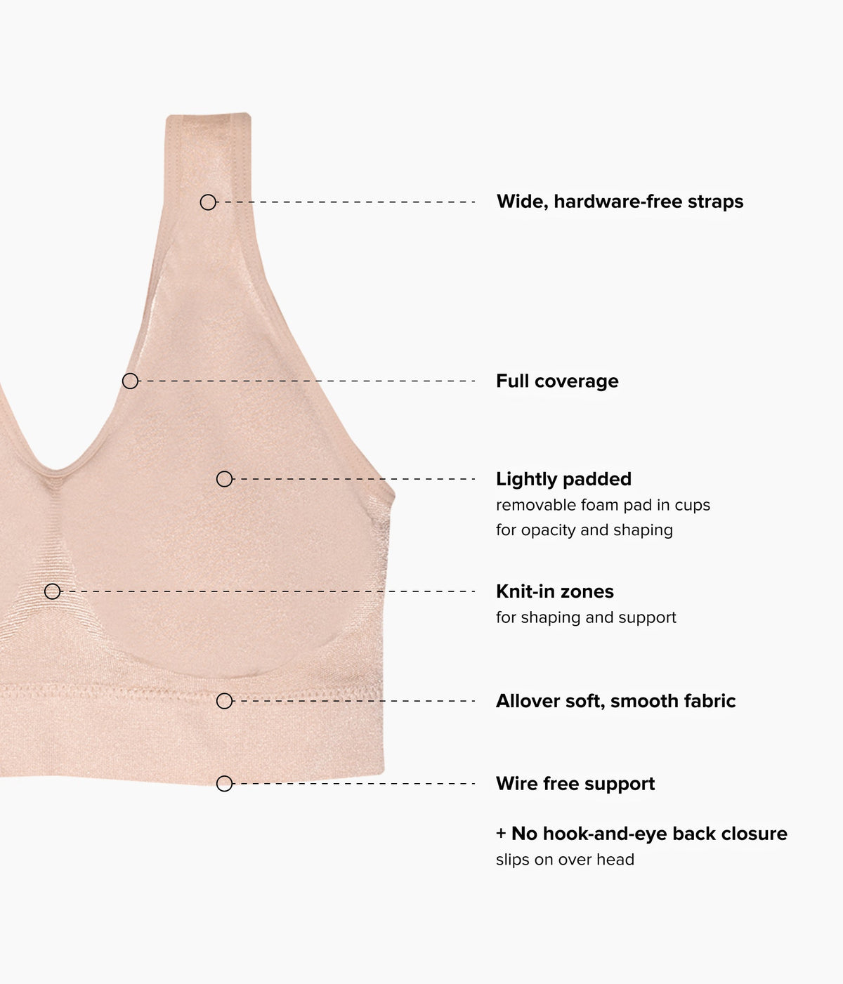 B-Smooth® Wire Free Bralette - Rose Dust | Wacoal Latest
