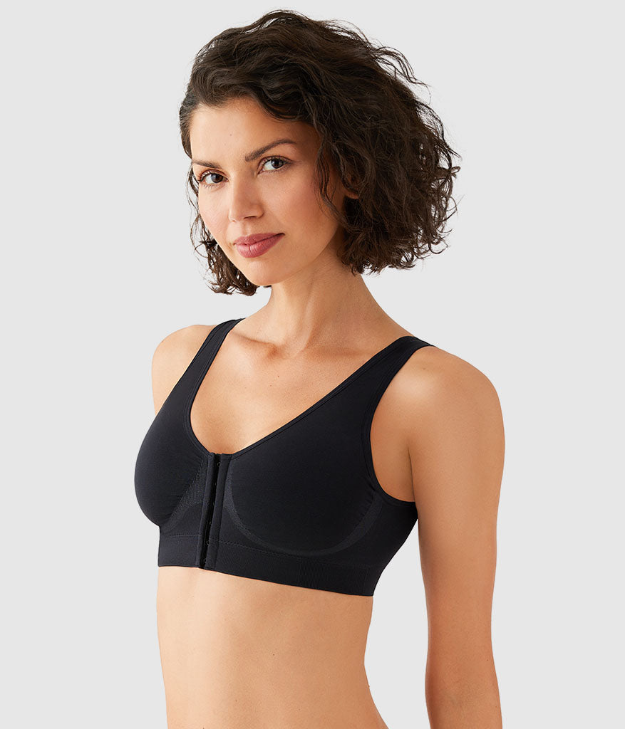 B-Smooth® Front Close Bralette - Black | Wacoal Great Value