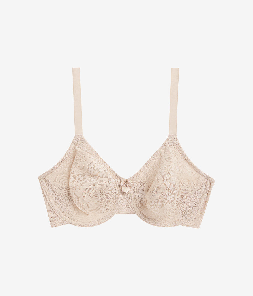 Halo Lace Underwire Bra - Sand | Wacoal Signature
