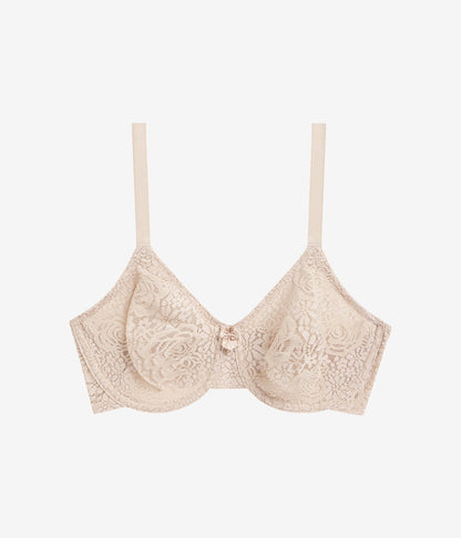 Halo Lace Underwire Bra - Sand | Wacoal Signature