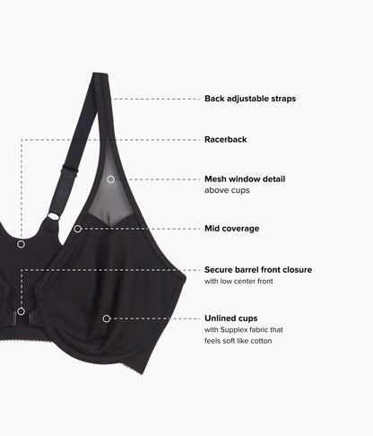 Body by Wacoal Racerback Underwire Bra - Black | Wacoal Best Price
