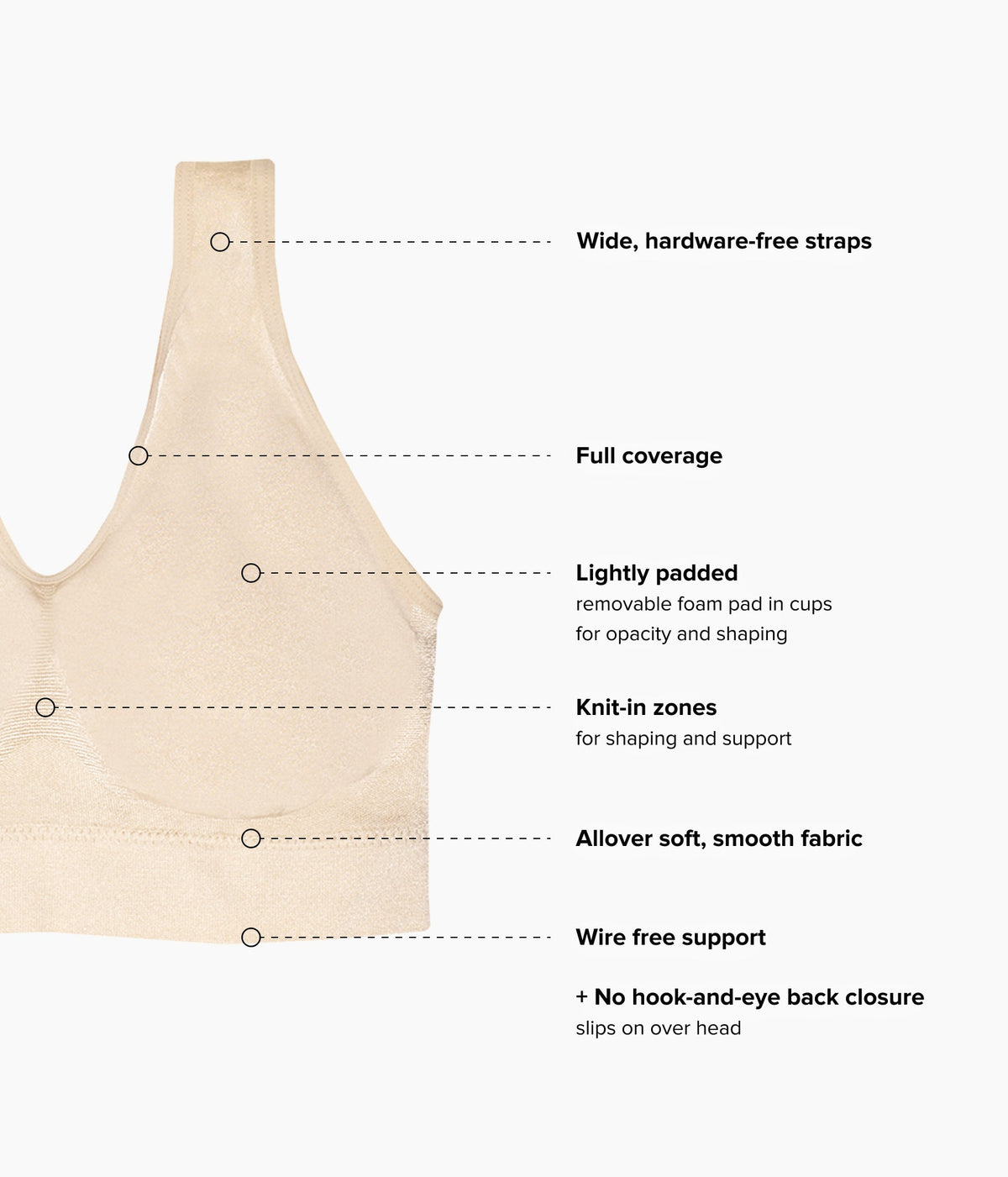 B-Smooth® Wire Free Bralette - Sand | Wacoal Special Offer